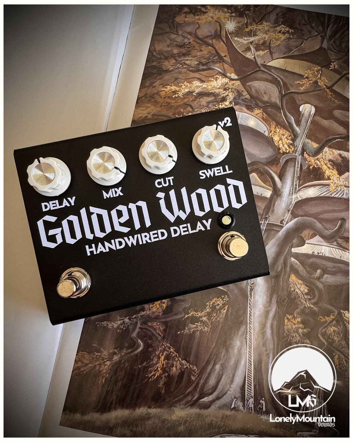 Golden Wood - Handwired Delay V2